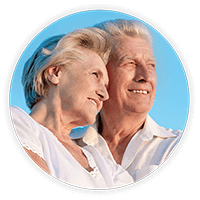 Older couple with cataracts